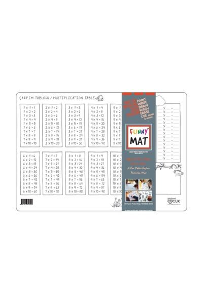 Akademi Çocuk - Funny Mat Funny Mat 48X33 cm Multiplication Table Summer Sil ...