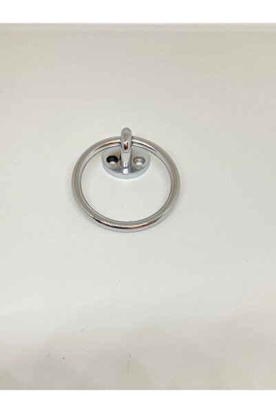 İNTERİO Halka Sandalye Arkası Sarkaç Kulp Krom 6 cm Çapında 5 Adet