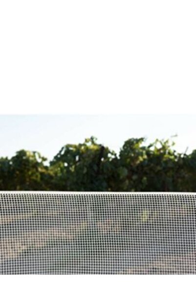 Vonkap Plastik Dekoratif Bahçe Çiti / Balkon Filesi 5mm*5mm Beyaz 1mt*35mt