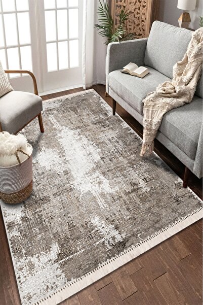 Modern home Modern Tasarım Eskitme Tarz Halı Kolay Temizlenebilen Deri Kaymaz...