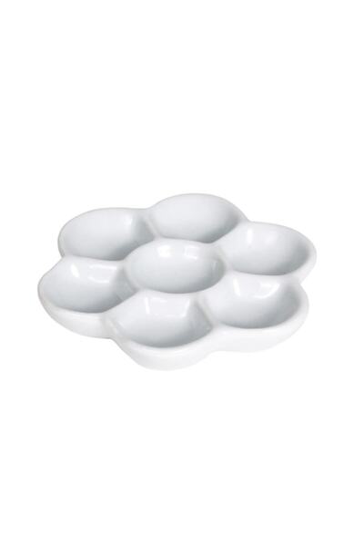 Umezara Porselen Palet 7 Bölmeli 8,5 cm