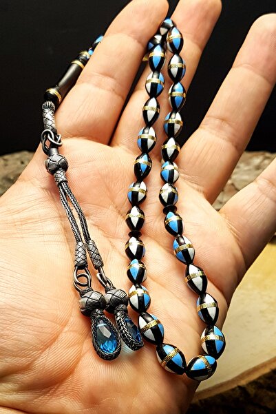 OTTOTESBİH Silver Kazaz Tasseled Spiral Kuka Rosary