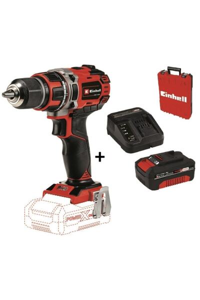 Einhell Te-cd 18/50 Li Bl Kömürsüz Matkap Vidalama + 4.0 Ah Starter Kit