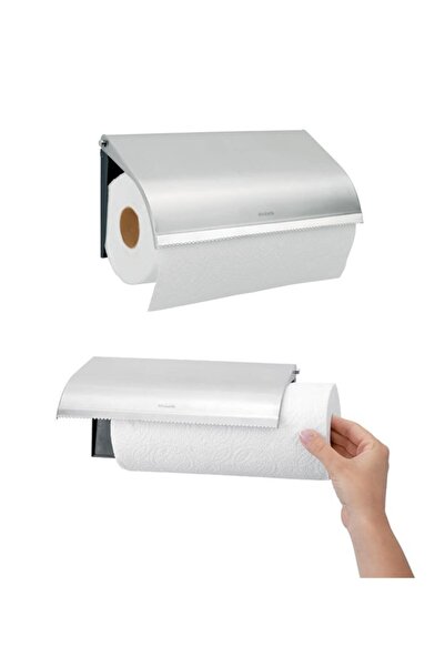 Brabantia Towel Paper Holder Wall Mounted Matt Steel 313868