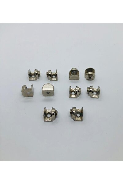 CLV PORSELEN KULP 10 Adet Metal Cam Tutucu 8mm