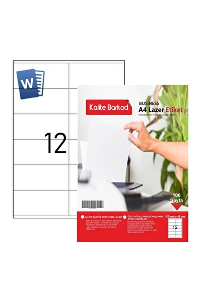 Kalite Barkod 105 mm x 48 mm A4 laserska etiketa | A4 etiketa |