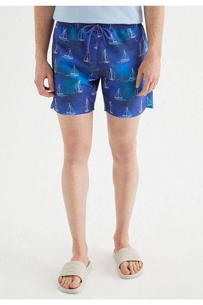 WESTMARK LONDON Pantaloni scurți de mare pentru bărbați, albaștri, cu fiti normale