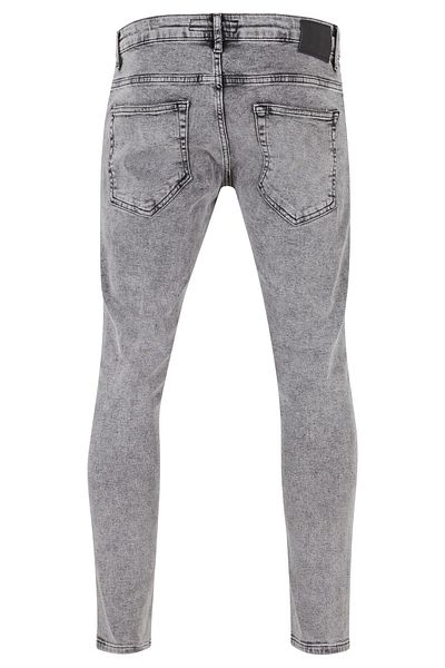 2Y Herren Destroyed Skinny Cropped Denim