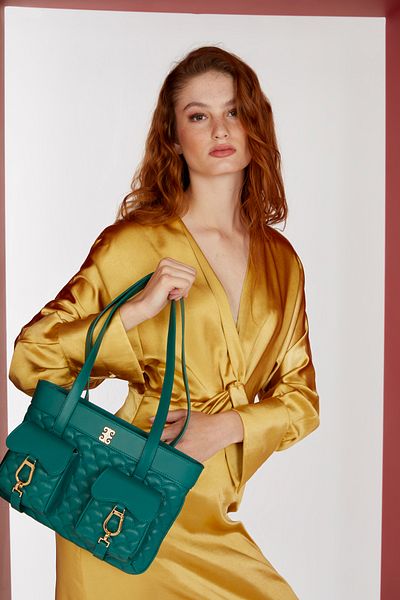 Pierre Cardin Πράσινη γυναικεία τσάντα ώμου 05PCC23K2057