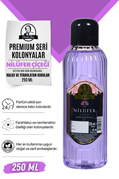Özcan Kolonya Kozmetik Premium Seri Nilüfer Çiçeği Kolonyası 250 ml