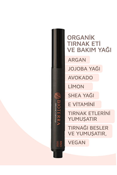 Bioterra Organik Tırnak Eti Ve Tırnak Bakım Yağı 2.8ml