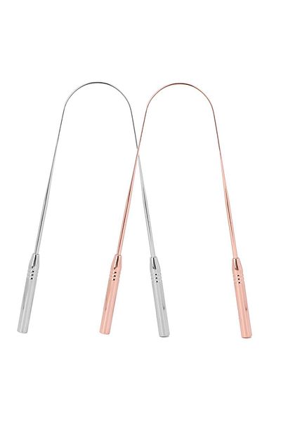 Busstier Tongue Cleaner, Stainless Steel Oral and Tongue Cleaner Apparatus