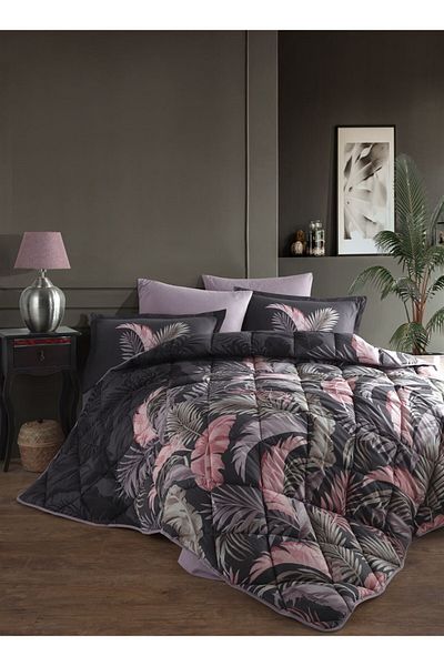 Clasy Ranforce Double Duvet Hena V1 - 100% Cotton, Anthracite