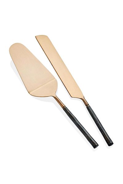 The Mia Dark Cake - 2-Piece Serving Set