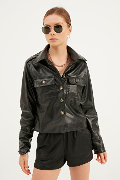 Han Wear Spor Kısa Deri Mont