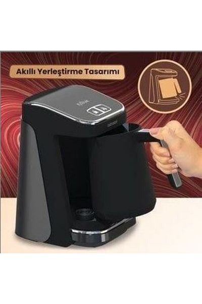 GOLDMASTER GM8380AN Compliance Large Chamber Anthracite Turkish Coffee Machine