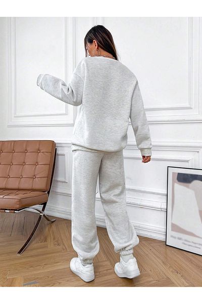 Boi Σετ φόρμας Sierra Nevada Combination Bottom Top - Γκρι εμπριμέ Oversize λαστιχένιο λαιμόκοψη