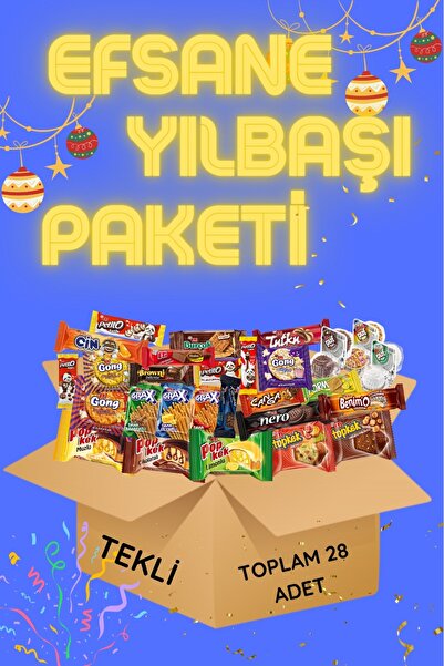 Eti Yılbaşı karışık atıştırmalık efsane paket 28 adet
