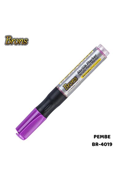 Brons Acrylic Marker Pen Round Tip 1 Piece Marker Metal Ceramic Wood Fabric Canvas Glass Stone Pink