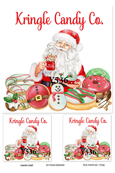 LİNEART ورق ديكوباج نحاسي بنمط رأس السنة الجديدة رقم: SUMMER536 - 29X42 سم