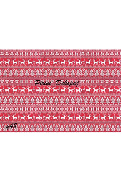 LİNEART ورق ديكوباج نحاسي بنمط عيد الميلاد رقم: عيد الميلاد 48 - 29 × 42 سم