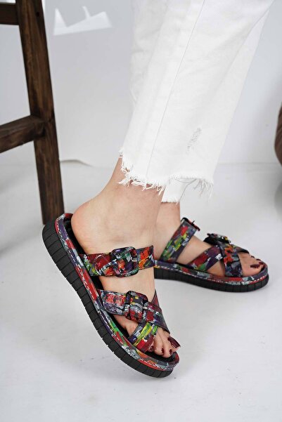 Osso Hakiki Deri Kadın Komfort Terlik 231100601