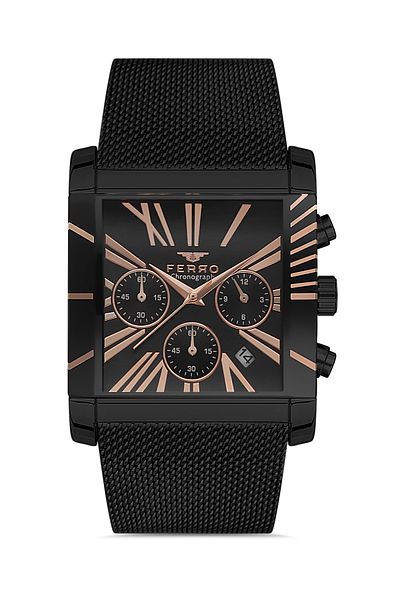 FERRO Retro Square Men's Wristwatch