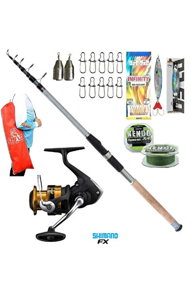 Shimano Fx4000 Remixon Carbo-x 240cm 60-120gr Tele Spin Olta Takımı Seti
