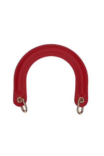 Ritzz Leather Bag Handle C Model Gold Hooked - Red