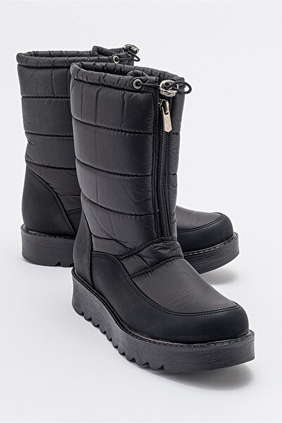 Luvi Vay Black Zippered Women's Snow Boots