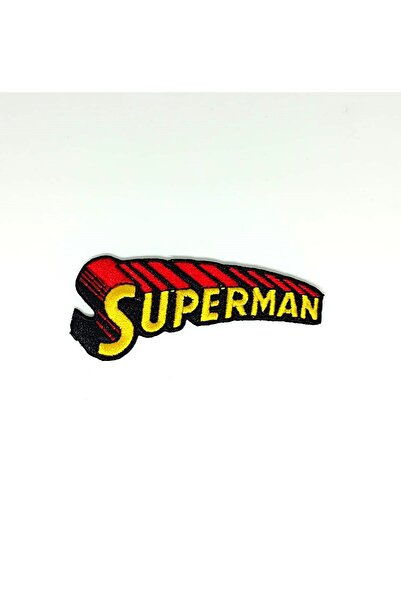 DC COMICS Ütü Ile Yapışan Dokuma Nakışlı Arma Patch Yama Superman Amblem (ORJİNAL LİSANSLI ÜRÜN)