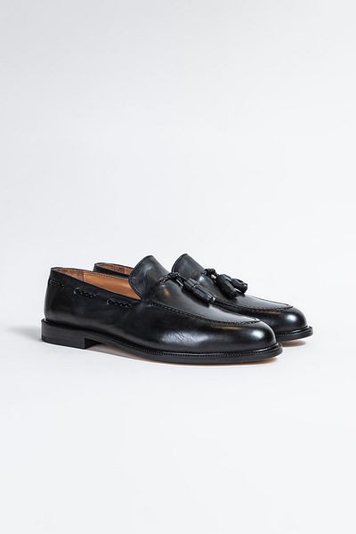 Picci Men's Black Leather Shoes