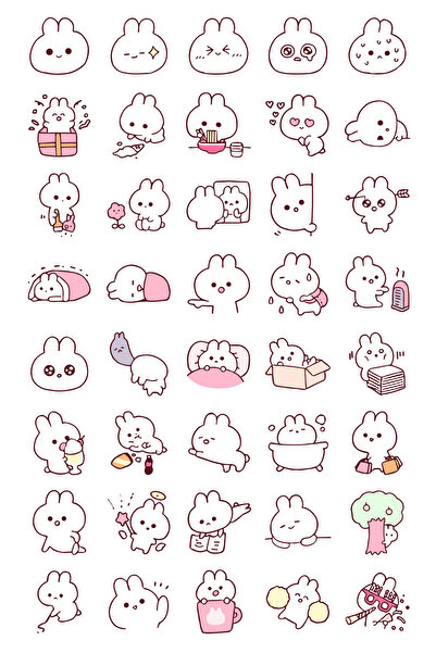 Belinay Bulutay Tavşan Emoji Sticker