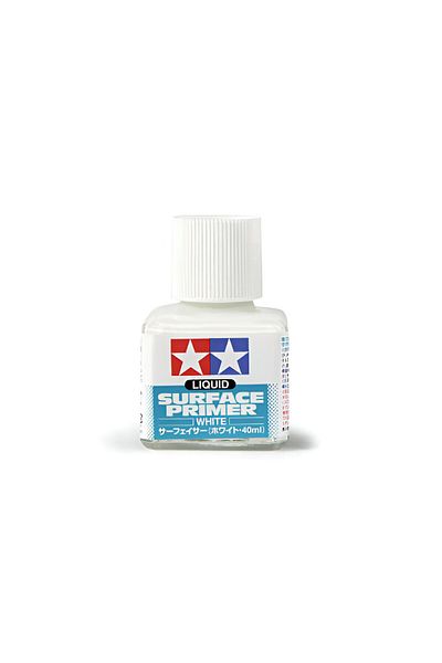 TAMIYA Liquid Primer Paint - White (40 ml), Hobby Painting Material