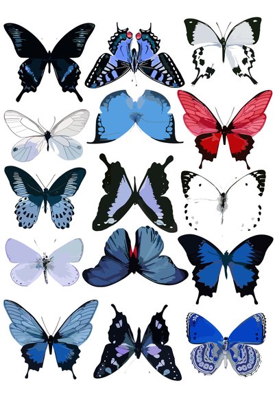 Generic Brand Colorful Butterfly Sticker
