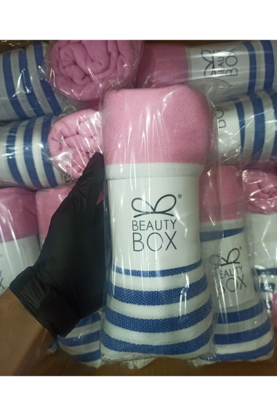 Beauty Box 100cmx190cm Jolly Unisex Πετσέτα Παραλίας Βαμβακερή Πεστάμαλ Τουρκ...