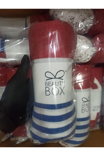 Beauty Box 100cmx190cm Jolly Unisex Πετσέτα Παραλίας Βαμβακερή Πεστάμαλ Τουρκ...