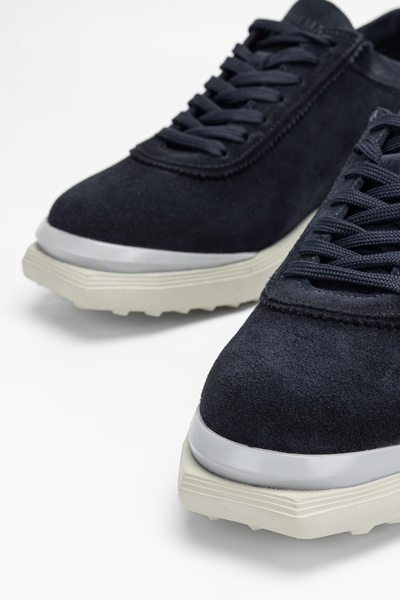 Valmenti Чоловічі сині замшеві кросівки та спортивне взуття з натуральної шкіри