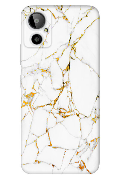 General Mobile GM 23 SE Uyumlu Kılıf Silikon Desenli Tam Koruma Resimli Sarı ...