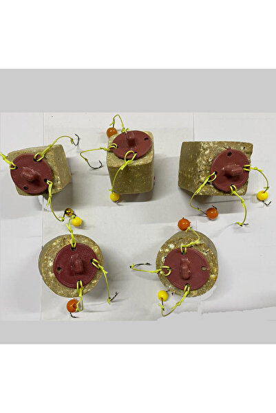 ALDOS Sazan Küspeli Yedek Takım 3 Iğneli Boncuklu 5 Adet