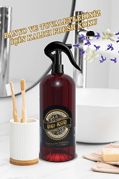 KOKU İKSİRİ Banyo Wc Ve Oda Kokusu Kötü Koku Giderici Oda Parfümü Ve Kapalı Ortamların Ferahlatıcı Iksiri 400 ml