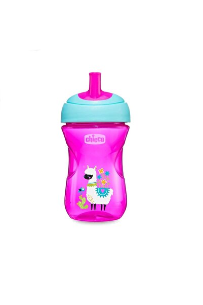 Chicco 2 in 1 Advance Cup Drinking Cup 266 ml +12 Months - Pink