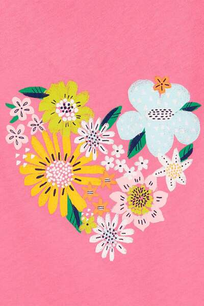 Carter's Μικρό κορίτσι με κοντομάνικο μπλουζάκι ροζ