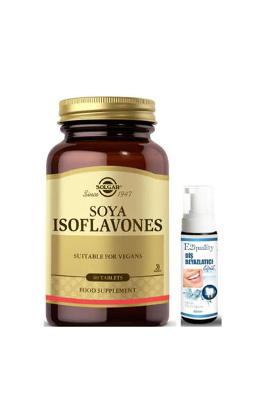 Solgar Soya Isoflavones 60 Tablet- Diş Beyazlatıcı Köpük Hediye