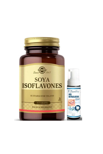 Solgar Soy Isoflavones 30 Tablets - Teeth Whitening Foam Gift