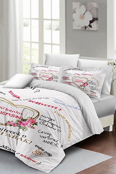 MonoHome Double King Size Duvet Cover Set - 100% Cotton Satin, 220X240Cm Good...
