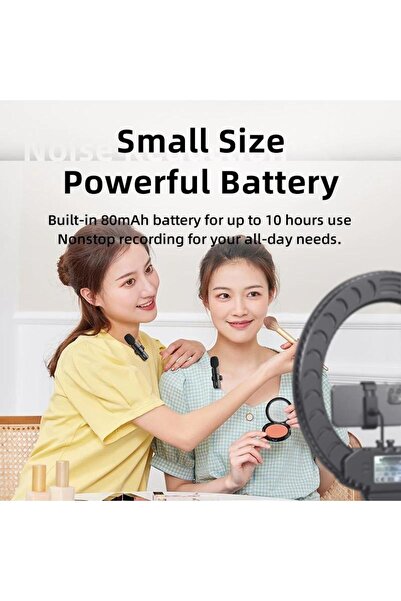 Schulzz 2in1 Kablosuz Yaka Mikrofonu Type-C Mini Mikrofon