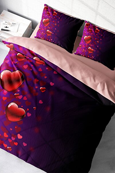 MonoHome V 3D Double Bedding Set for Valentine's Day - King Size 220X240Cm