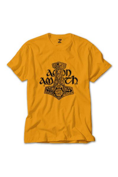 Z zepplin Amon Amarh Thor Hammer Yellow T-shirt