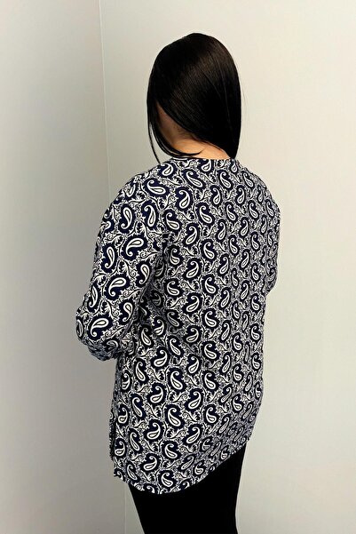 Siyezen Plus Size Extra Oversize Suede Blouse